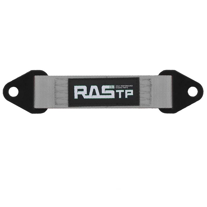 RASTP حزام الحد من RASTP، حزام ربط رباعي ممتاز، حزام محور السيارة، أشرطة ربط عجلة الشاحنة، حزام ربط لأسفل مع قوة حزام 10,000 رطل (10 بوصة، رمادي) - Image 2